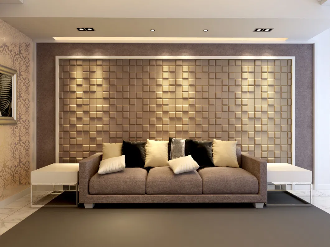 60X60cm Soft Square Wall Tile 3D Wallpaper Indoor Wall Decoration