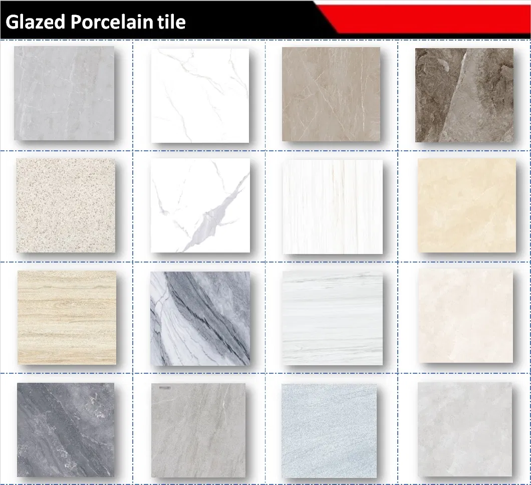 Foshan Wall Glazed Ceramic 60X60 Porcelain Marble Look Glazed Ceramic Floor Tile