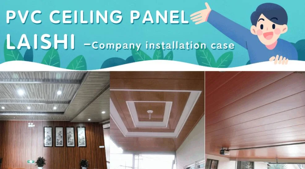 China Factory Laminated Waterproof Decorative Interior PVC Ceiling Wall Panel Tiles