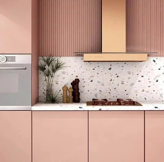 Terrazzo Glazed Porcelain Polished Tile Floor Wall Kitchen Bathroom White 600X600mm
