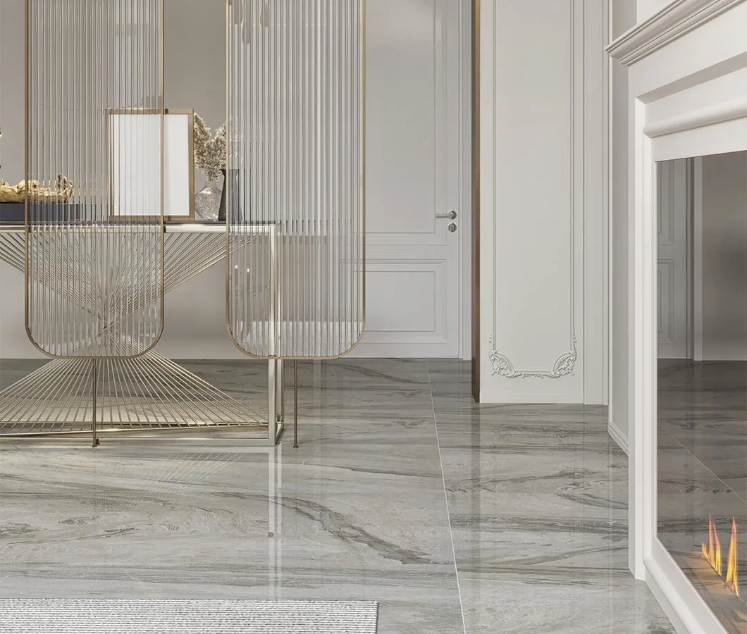 French Sand Look Marble Full Polished Lappato Porcelain Tile