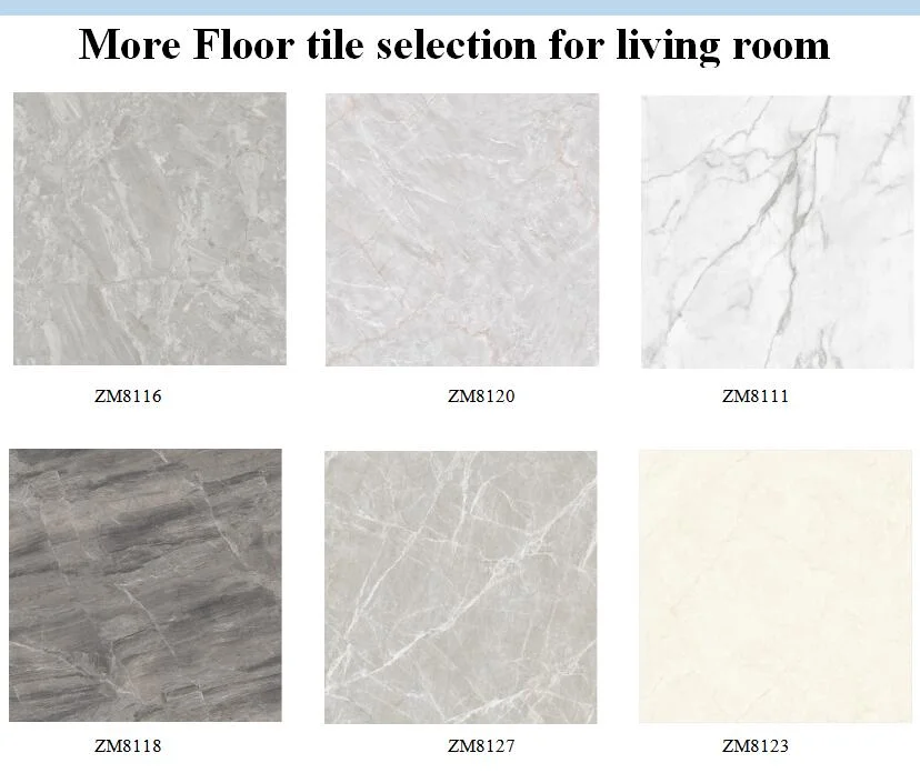 Marble Look Polished Porcelain Tile Black and White 600*600 From Foshan