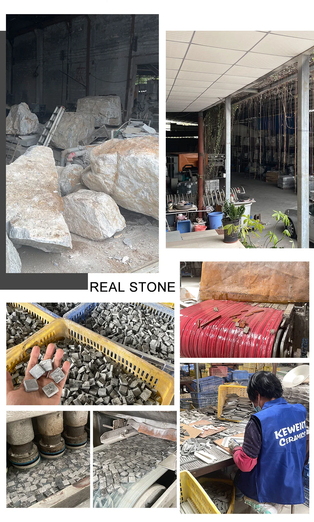 Natural Stone Irregular Design Pebble Mosaic Tile Wall Floor Cobble Stone Mosaic