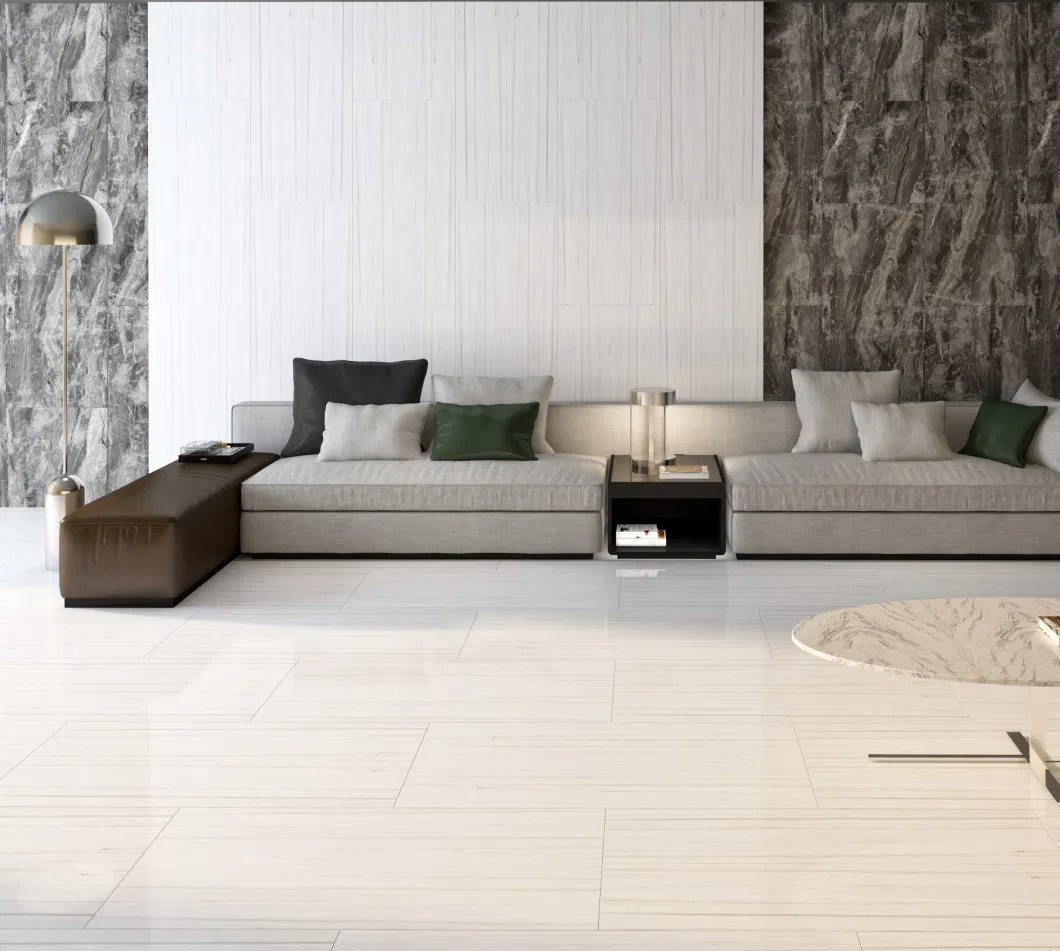Marble Look Sitting Room Wear Resistant Polished Glazed Porcelain Floor Tile