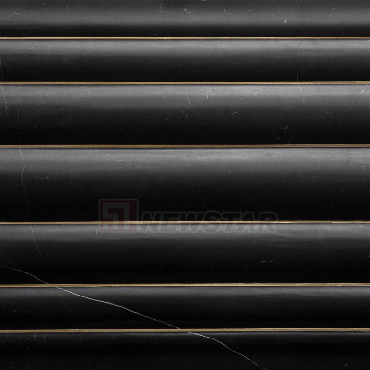 Newstar Cladding Interior Wall Fluted Marble Tile Travertine Marble Fluted Wall Bathroom Tiles