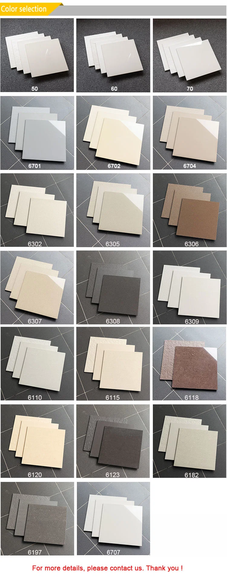 Vitrified Tiles 600X600X10mm Jla 30X30/30X60/60X60cm China Foshan Bathroom Floor Tile