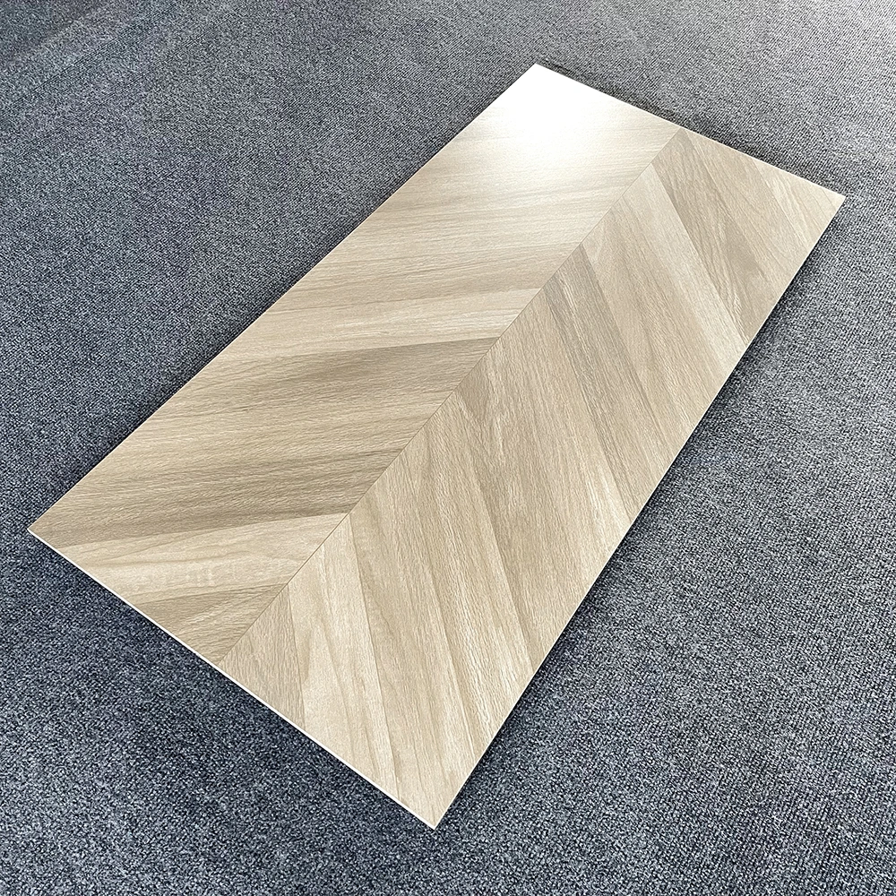 China Bathroom Rustic Ceramic Wood Look Floor Tiles Flooring in Foshan