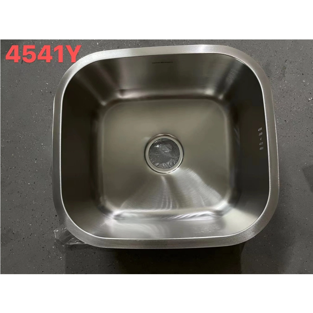 Factory Cheap Brushed Stainless Steel Integral Stretching Single Bowl Kitchen Sinks