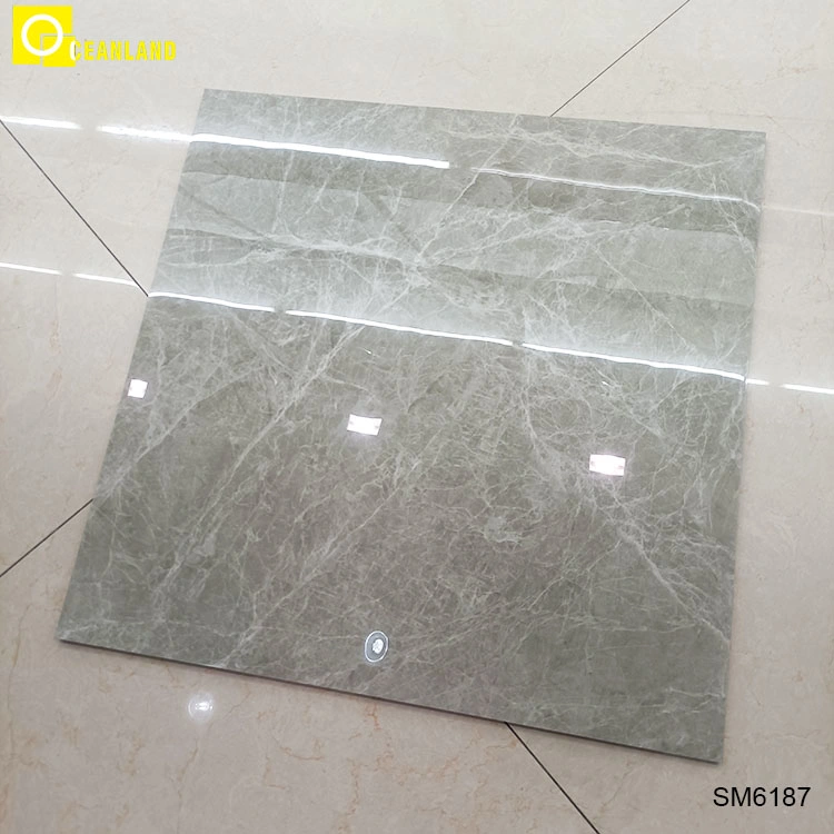 Foshan Supplier Gray Luxury 600X600 mm Glazed Polish Floor Porcelanato Ceramic 60X60