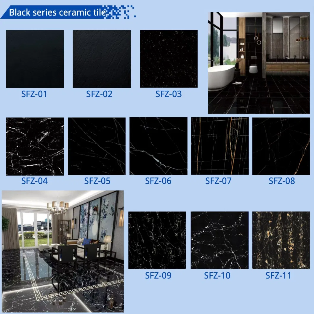 Made in China Home Decoration Building Material White Ceramic Marble Full Polished Glazed Porcelain Vitrified Floor Tiles