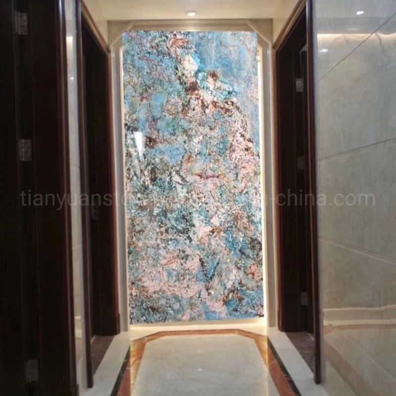 Brazil Natural Blue Fantasy Granite for Commercial Residential Living Room Wall Floor Slabs Tiles