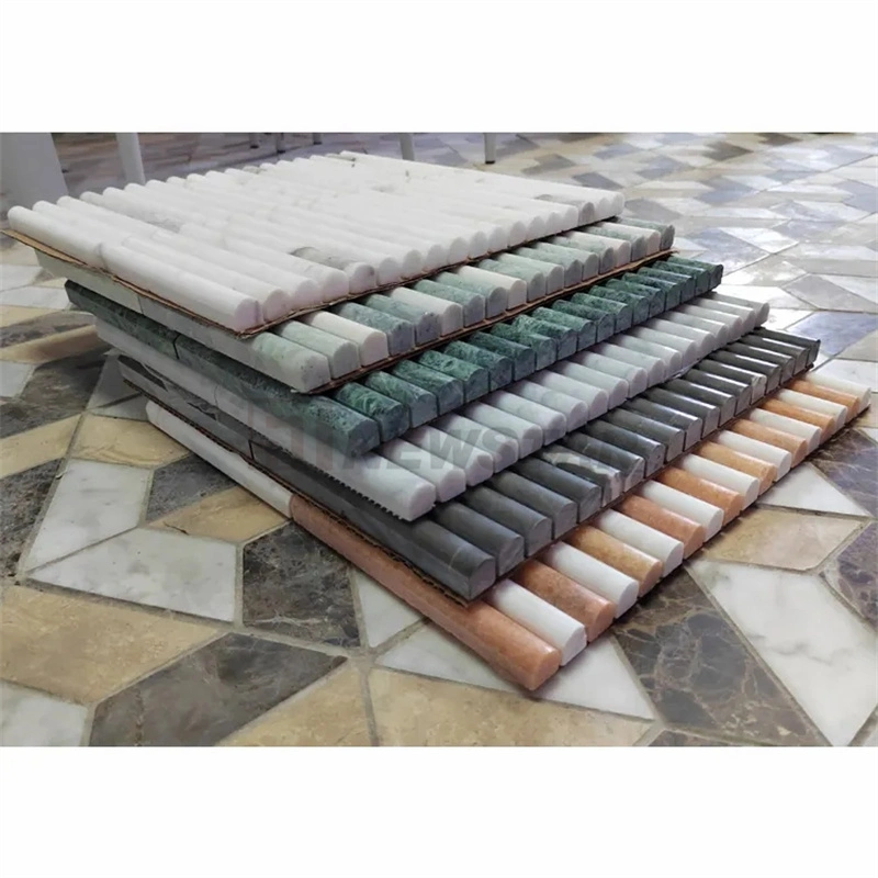 Curve Fluted Marble Tiles Stone Background Wall Mosaic Fluted Tile Fluted Wall Tiles