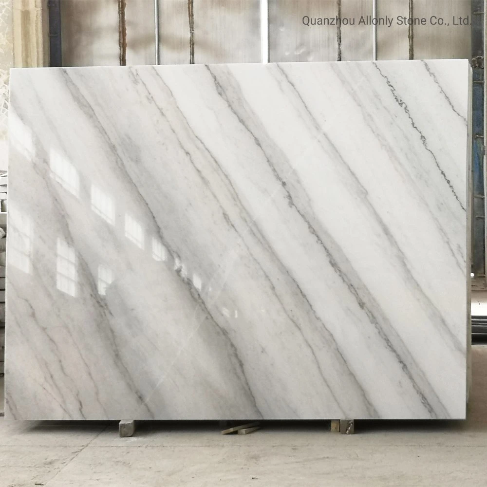 Natural China Cheap Landscape White Marble Slab for Flooring Tile