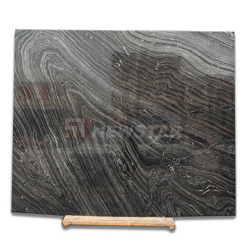 Natural Marble Ancient Wood Grain Marble Tile TV Background Wall Floor Tiles Countertop Marble Slab