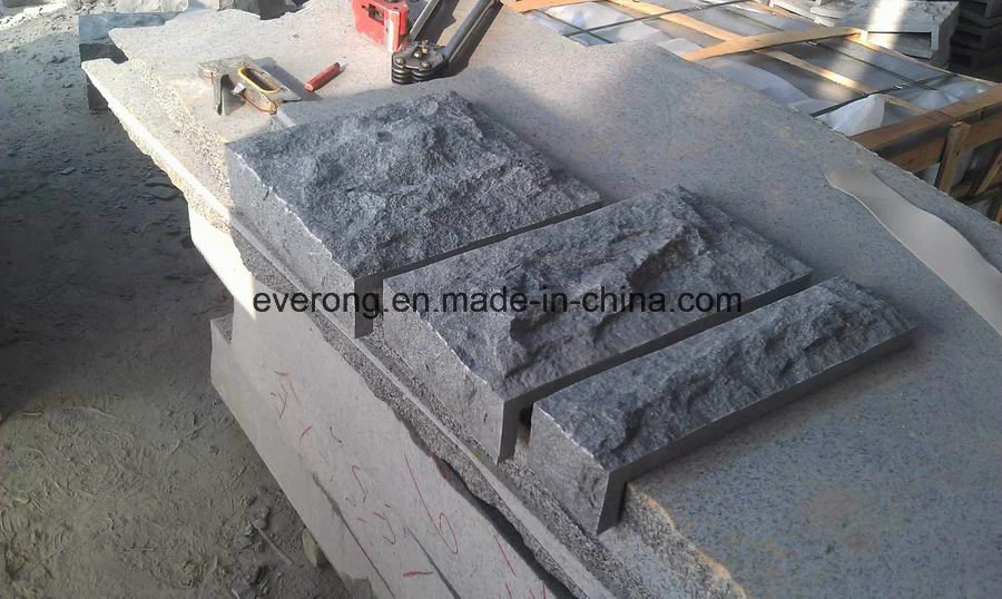 Outdoor Wall Tile Natural Grey Concrete Mushroom Stone Tile for Wall Cladding &Pillar