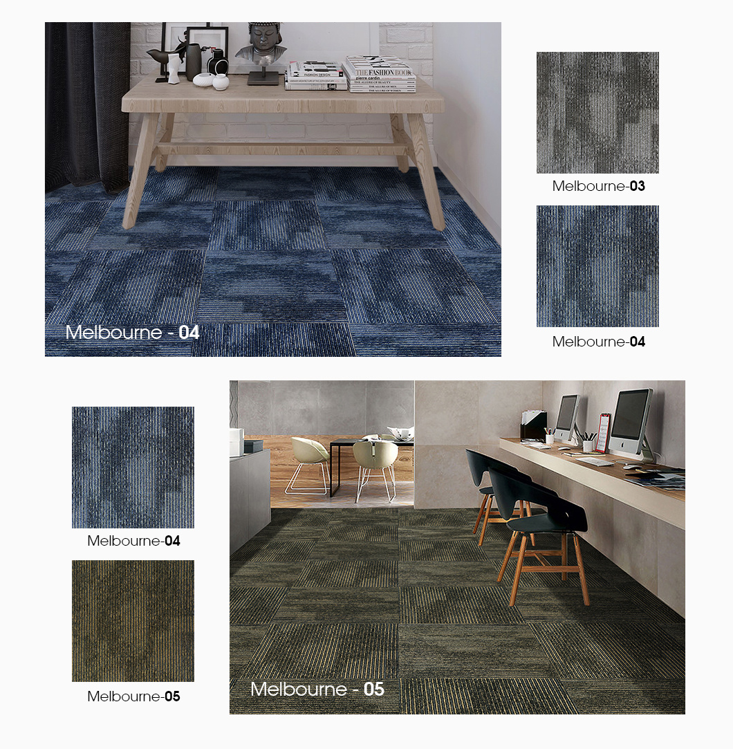 50*50cm Office Square Carpet Tiles Home and Hotel Use Luxury Wall to Wall Carpet