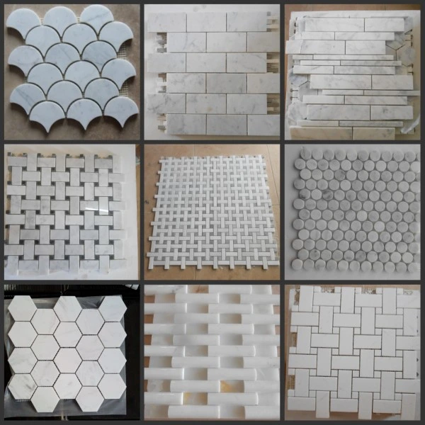 Cheap Beige Rhombus Mable Tiles for Bathroom and Kitchen