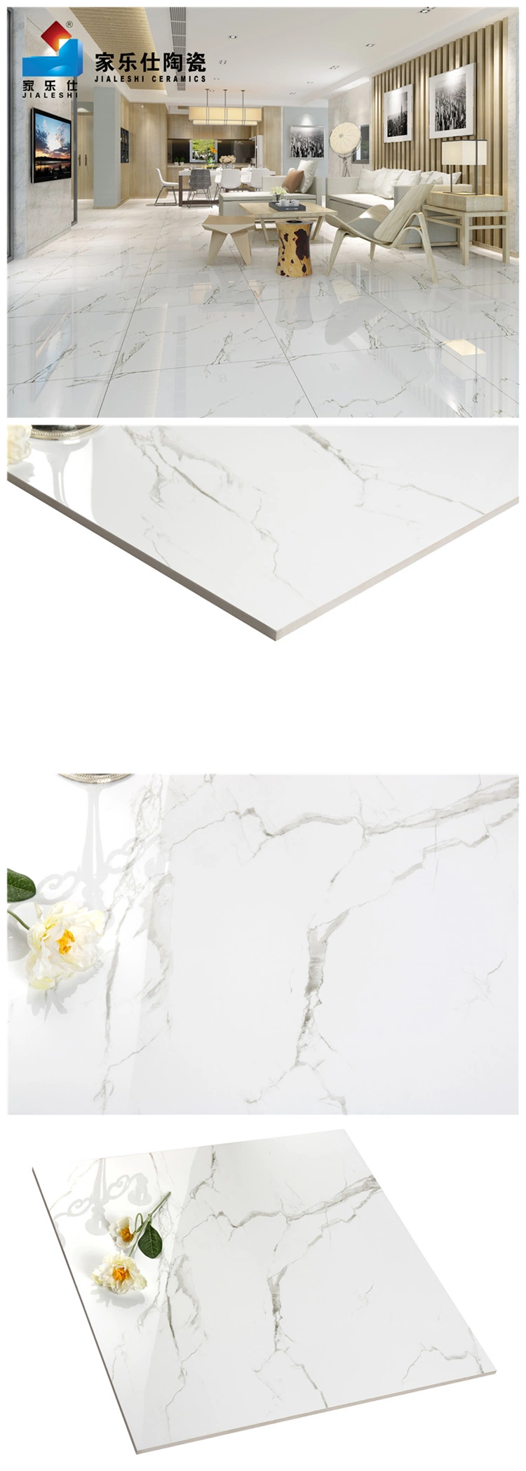 800X800 Floor Tiles Marble Glazed Porcelain Tile Wholesale Price Modern Ceramic Tiles