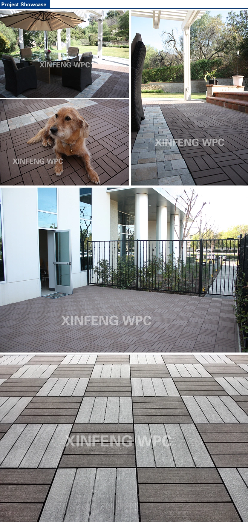 Morden Design Wood Like DIY Tile for Outdoor Use