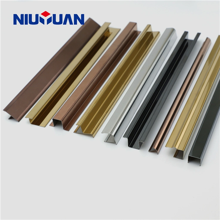 Niuyuan Metal Stainless Steel Tile Trim, Stainless Steel Ceramic Tile Trim, Corner Edge Tile Trim