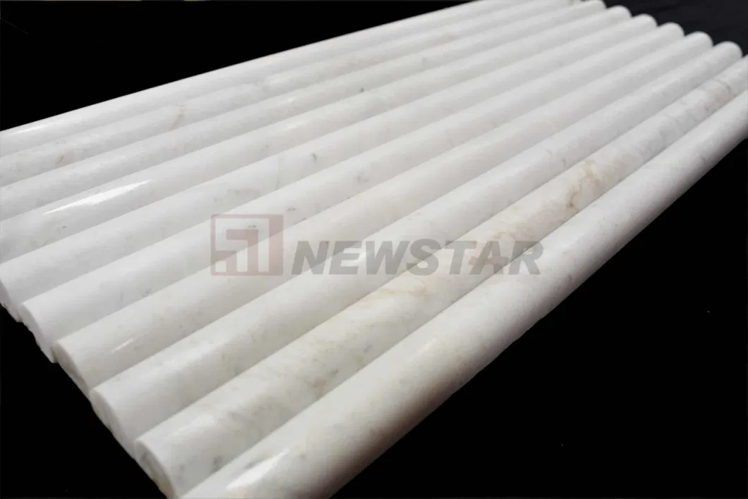 Natural Marble Curve Fluted Marble Tiles Kitchen Bathroom Decorative Grooves Fluted Wall Panel Flute Marble Tiles