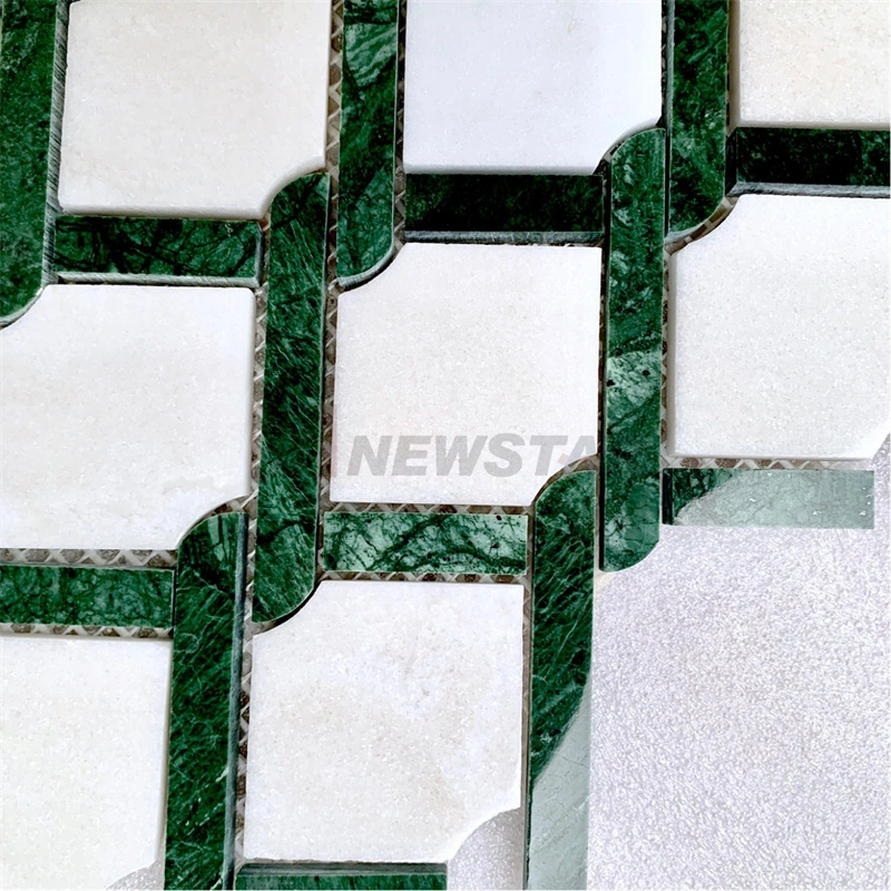 Braided Tile Dark Kitchen Bathroom Polished Marble Tiles Marble Floor Wall Tiles Mosaic Tile