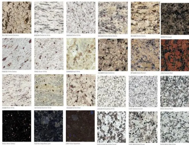 Natural White / Black /Grey Granite Tile Countertops for Bathroom Decoration