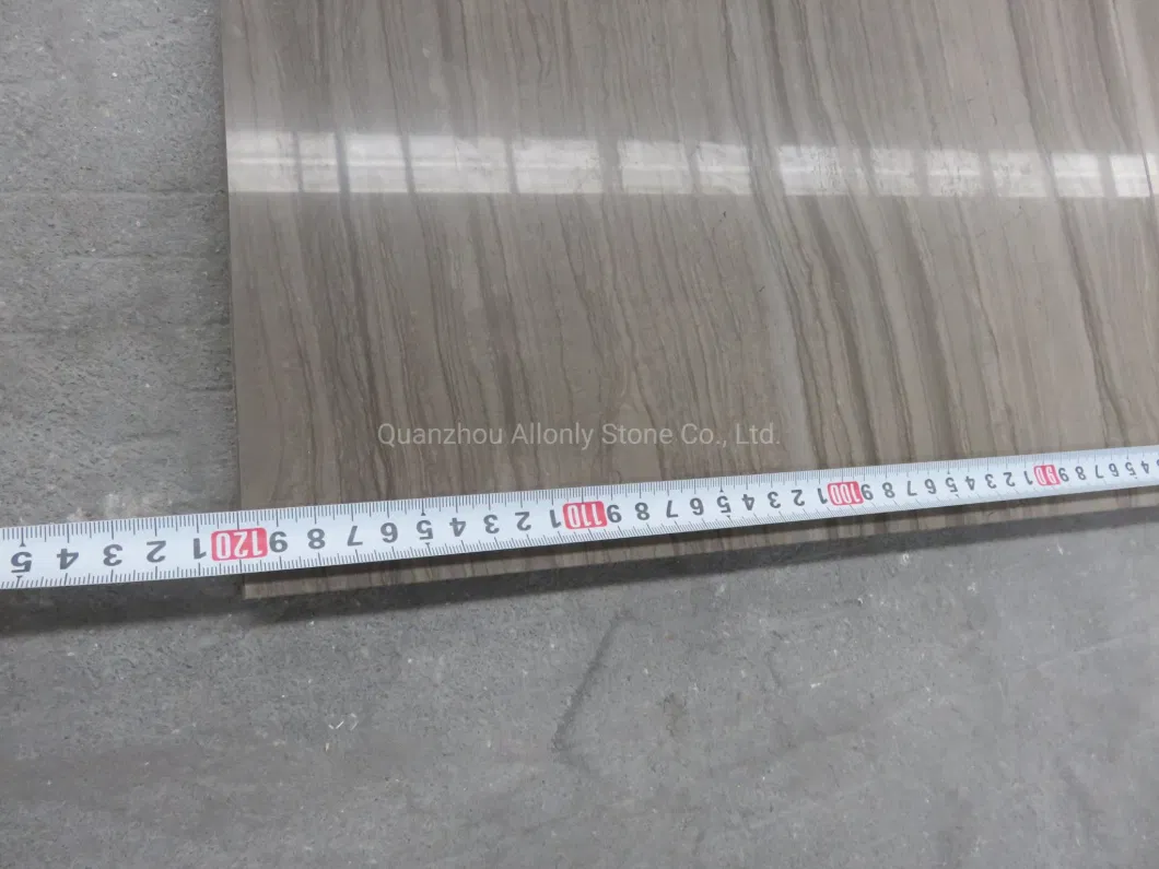 China Cheap Grey Serpeggiante Marble Tile Wooden Marble Flooring