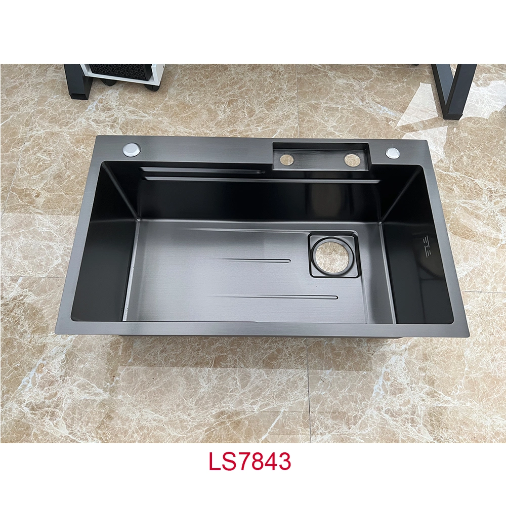 SUS304/201 Stainless Steel Kitchen Sink Integral Stretching with Different Thickness