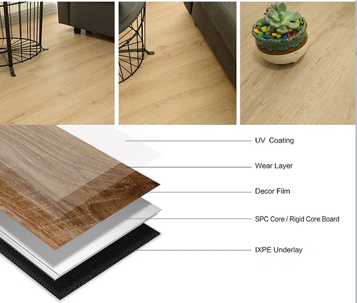 Made in China Factory Supply Good Decoration Plastic Spc Flooring PVC Flooring Tiles Spc Vinyl Flooring