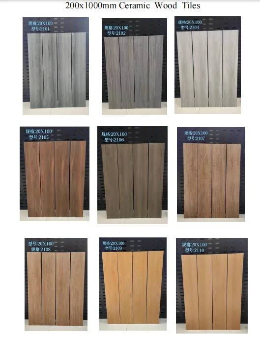 Matt Wood Porcelain Ceramic Tile for Floor Wall Building Material