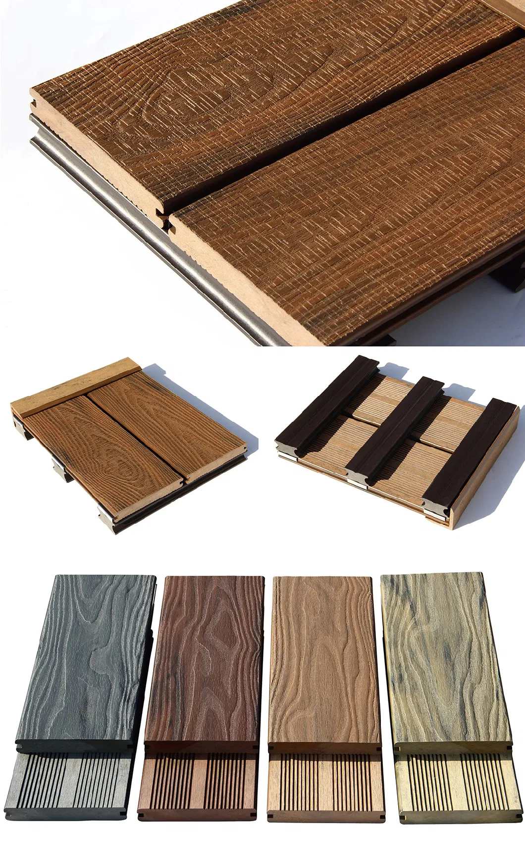 Overstock Composite Timber Decking Tiles for Clearance Sale