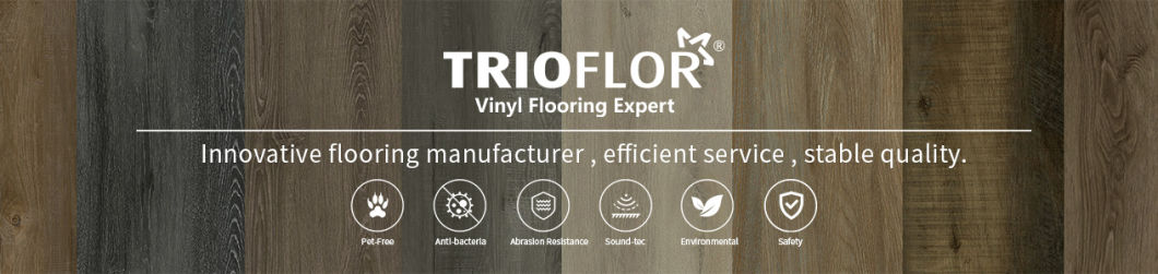 Indoor PVC Tiles Floor Vinyl Plank Flooring Lvt Flooring Tiles with Click Lock for Office Home