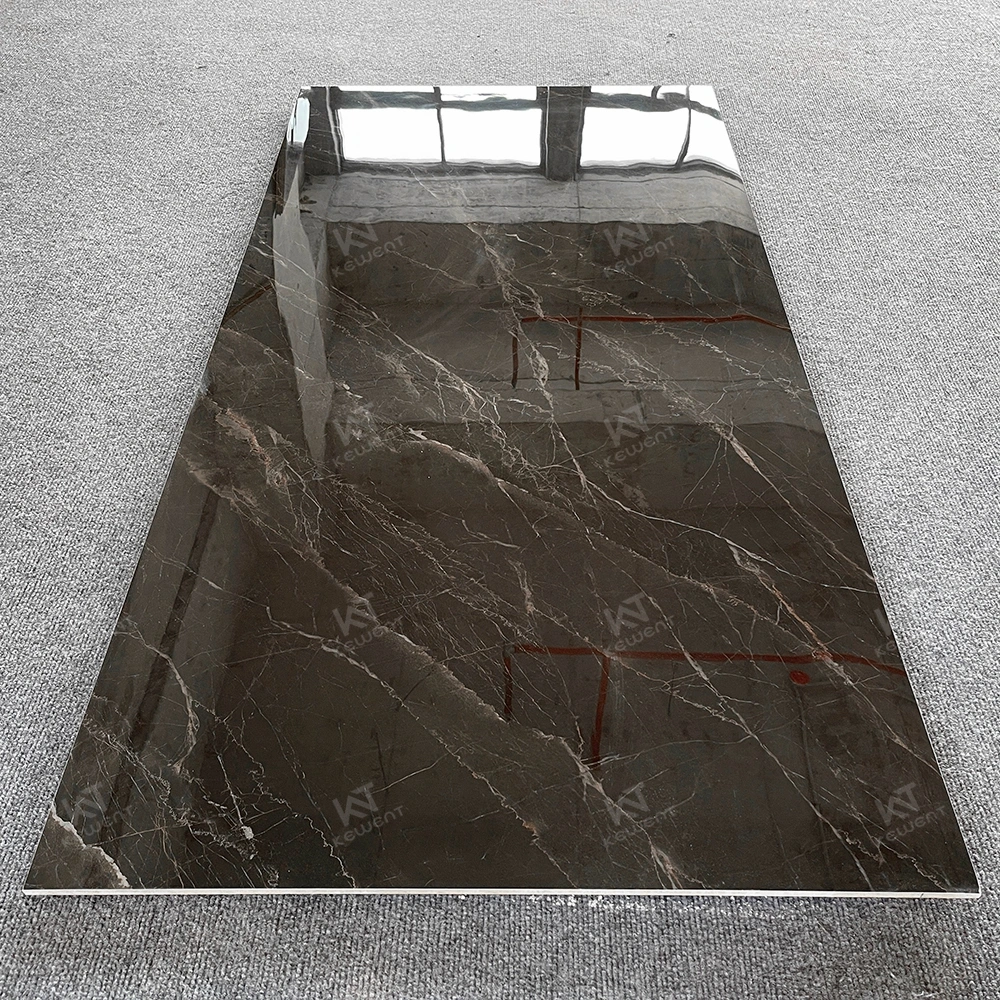 Black Polished Glazed 750X1500 Big Tile Marble Porcelain Tile