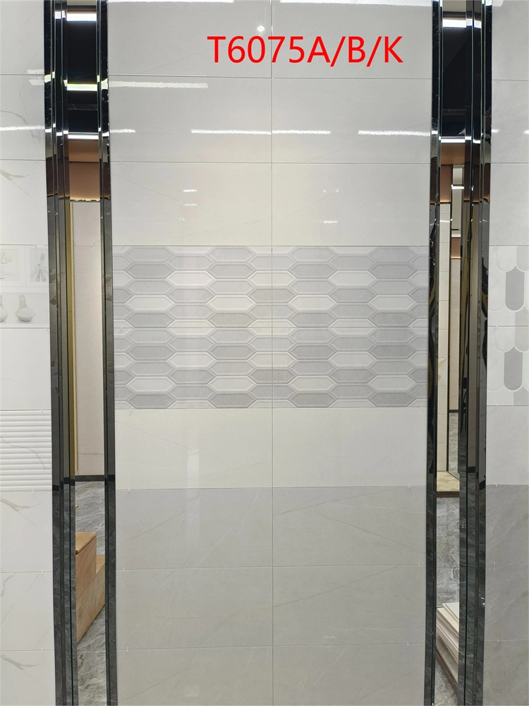 Latest Design 30X60 Bathroom Ceramic 3D Wall and Floor Tile