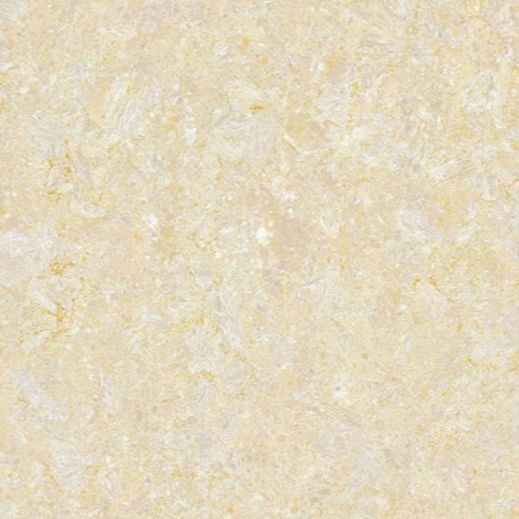 600*600mm Yellow Tulip Porcelain Polished Floor Tile with Double Loading