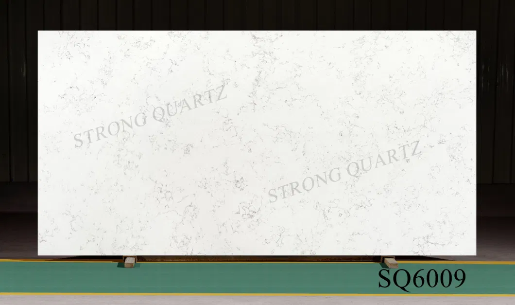 Hot Sale Diamond Grey Quartz Stone Made in China Kitchen Countertop Artificial Stone for Tiles