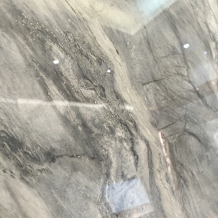 800*800mm Grey Marble Look Sitting Room Wear Resistant Full Body Polished Glazed Floor Tile