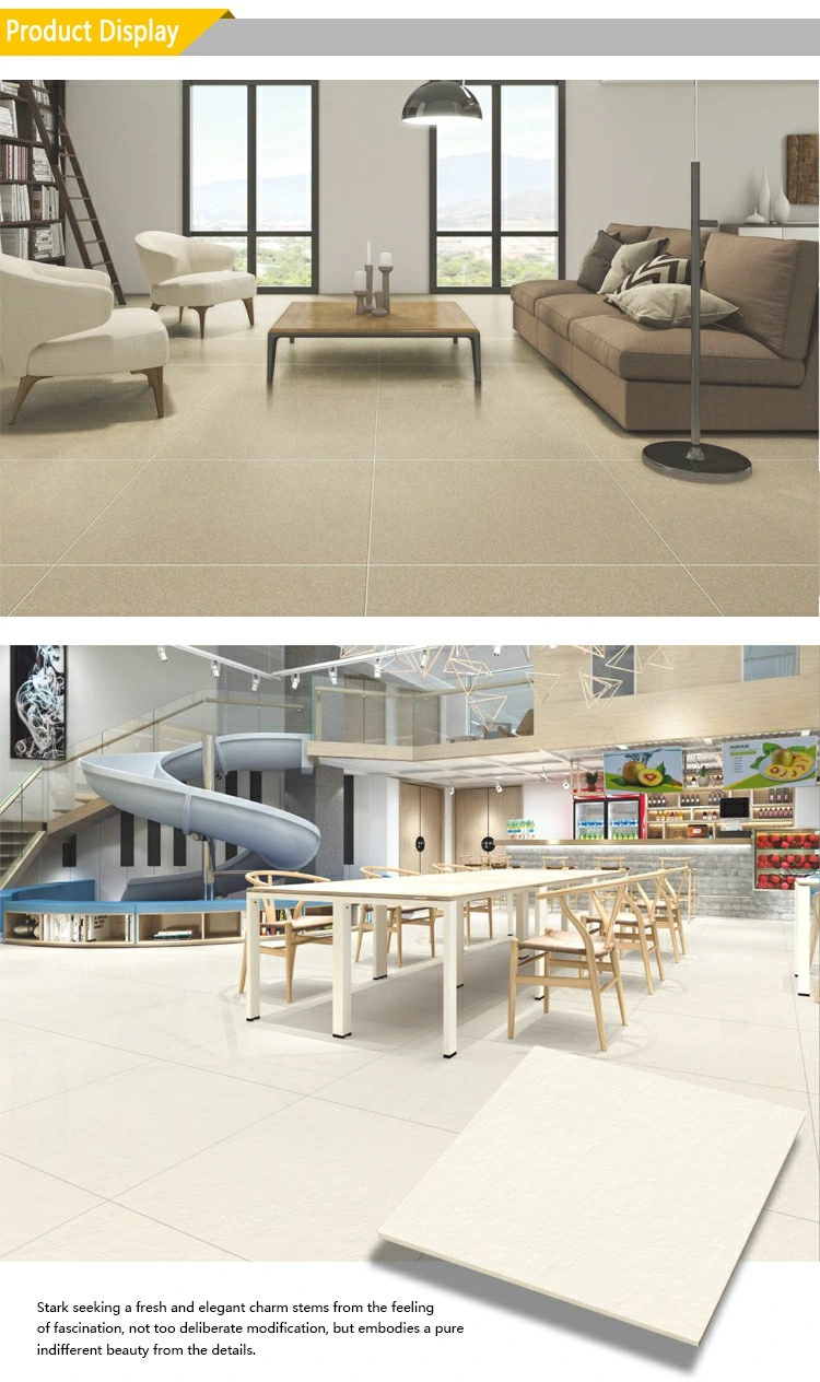 Beige Color 60X60cm Double Charge Soluble Salt Porcelain Floor Tile