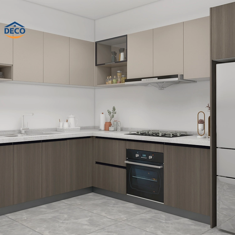 Custom Modern Kitchen Cabinet Modular Unit Wall Mounted Cupboard Storage Pantry Kitchen Furniture Free 3D Design China Factory Latest Kitchen Cabinets