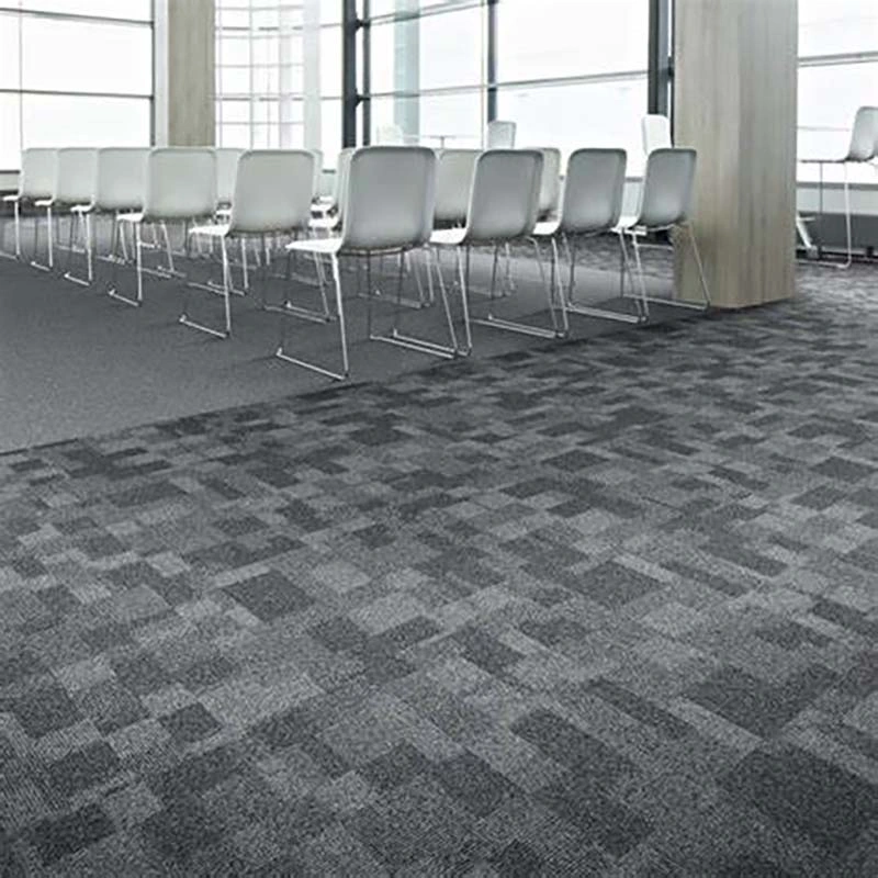 Indoor Non Woven Rug 50X50cm Grey Full Room Carpet Tile