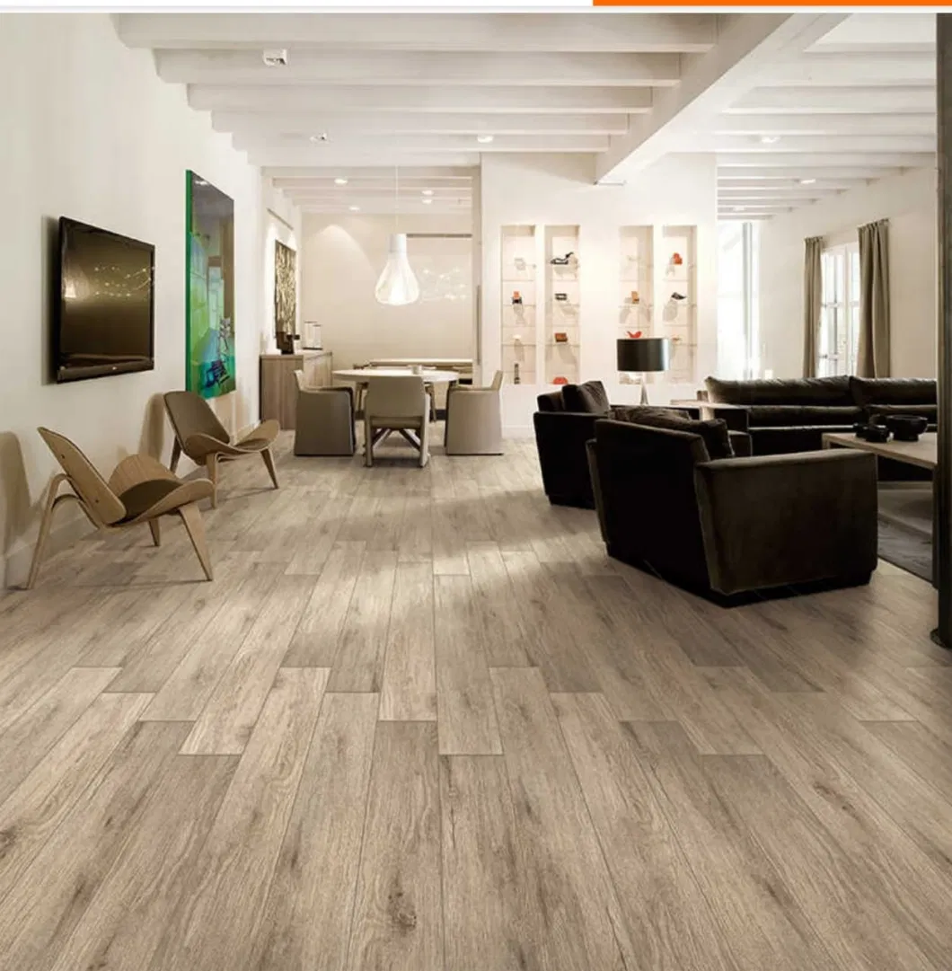 Anti-Slip Grey Series Matt Tile AAA Grade Wooden Look Ceramic Tile