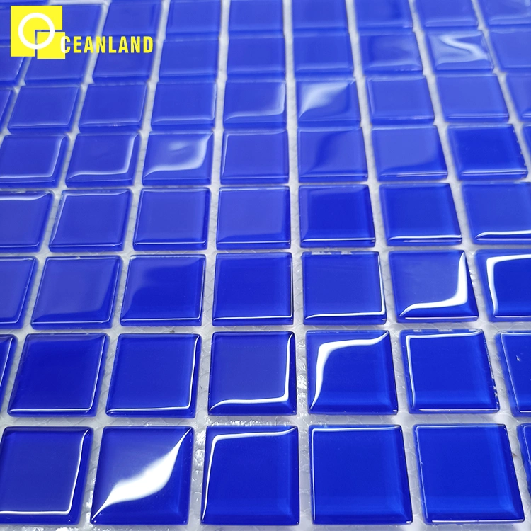 China Manufacturer Square Glass Wall Mosaic Swimming Pool Tiles