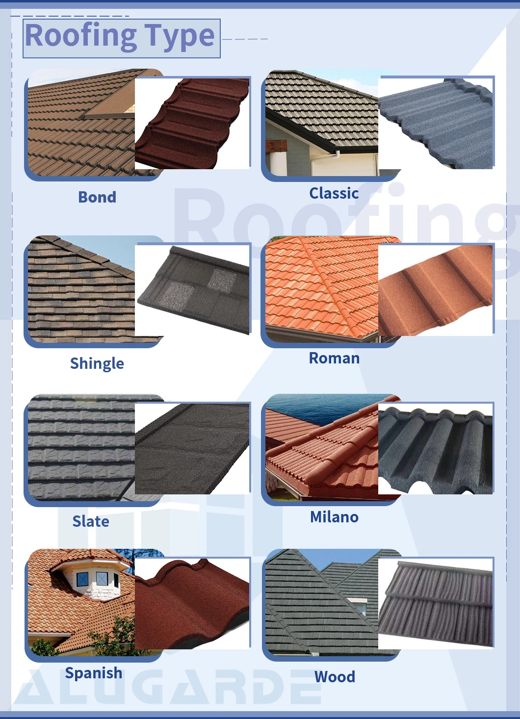 Chinese All Weather Recycling Clay Wear-Resistant Outside Wall Roofing Sheet Roof Tile