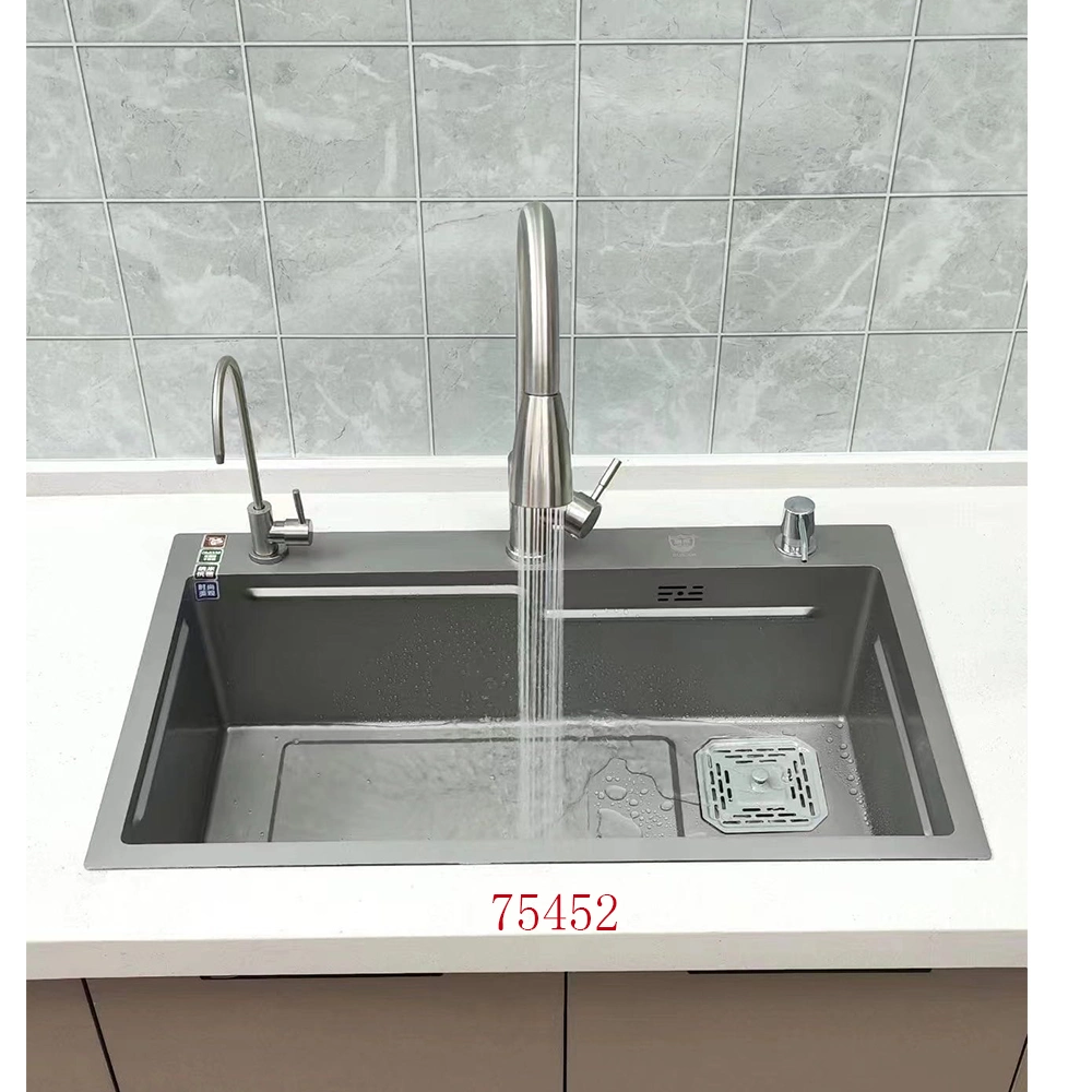 SUS304/201 Stainless Steel Kitchen Sink Integral Stretching with Different Thickness