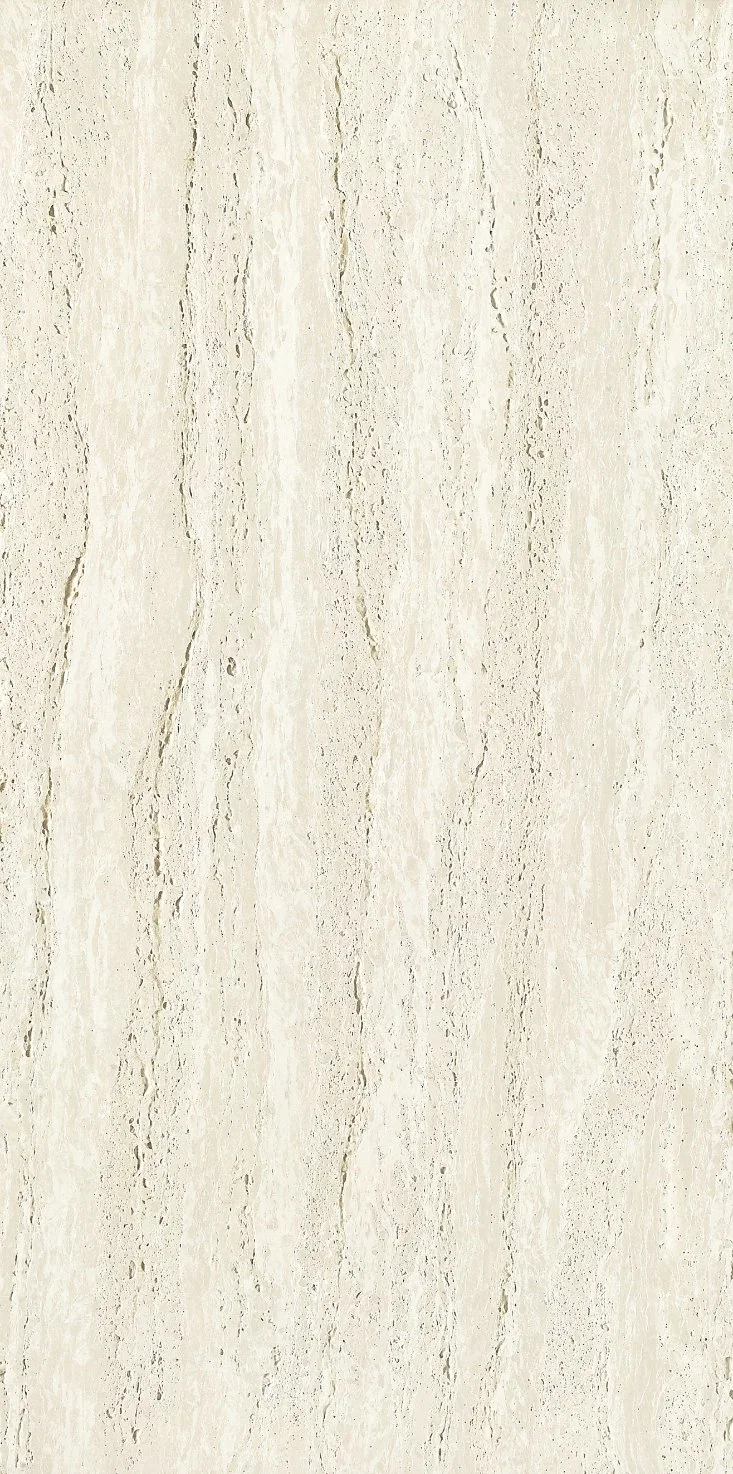 Polished Stone Tile Travertine Rustic with Low Water Absorption for Interior and Exterior Use