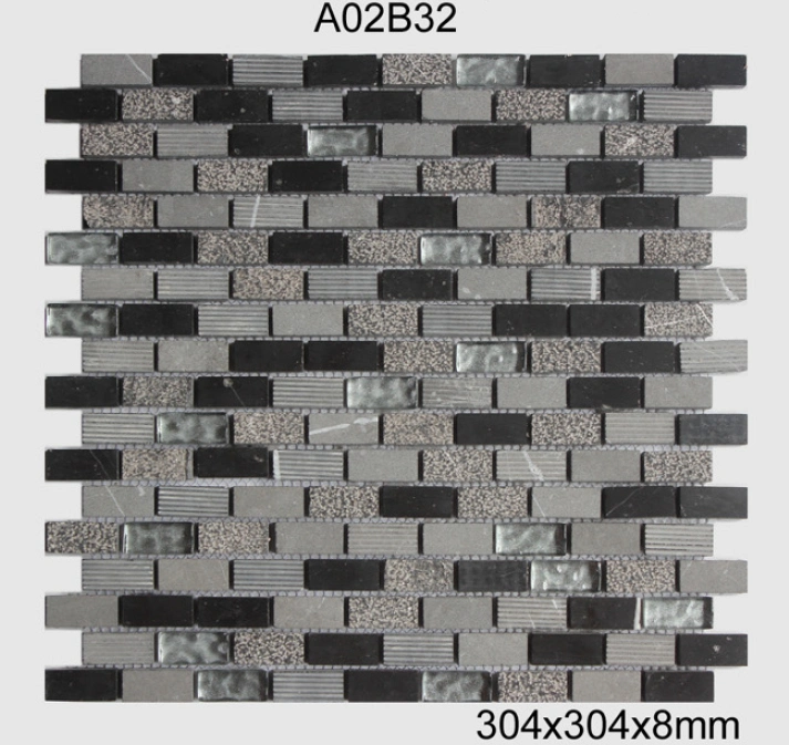 Square Shaped Bathroom Wall Tiles Marble Mosaic for Backsplash