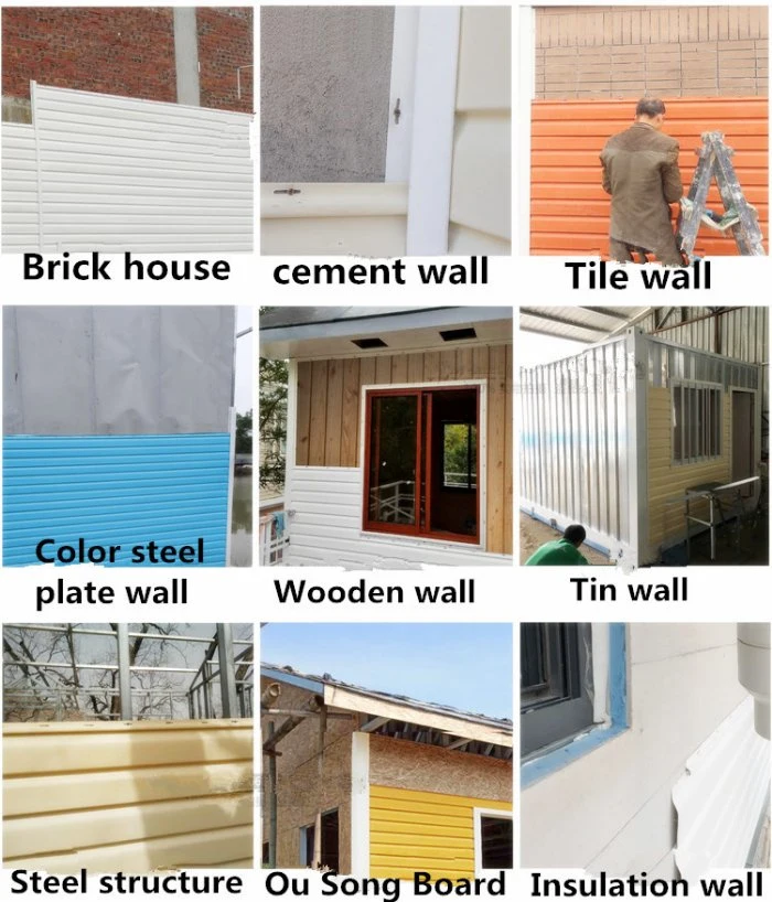 Plastic Vinyl Siding PVC Exterior Wall Siding Panel Fashion Exterior Wall Tile