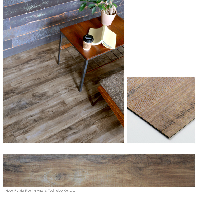 Indoor PVC Tiles Floor Vinyl Plank Flooring Lvt Flooring Tiles with Click Lock for Office Home