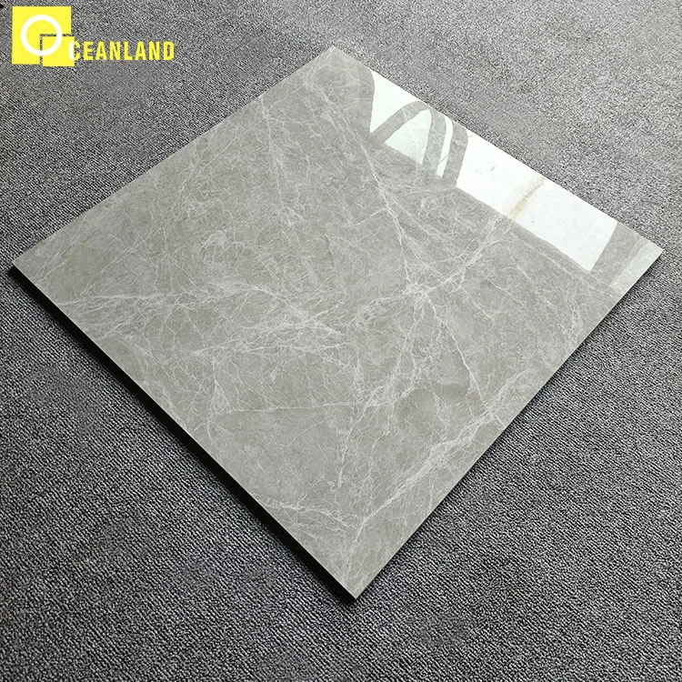 Foshan Home 600X600 Gray Polished Glazed Porcelain Floor Tile Price